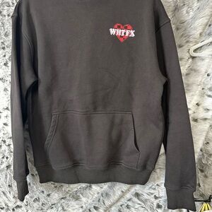 1059 White fox hoodie xs/s oversized hoodie nwot